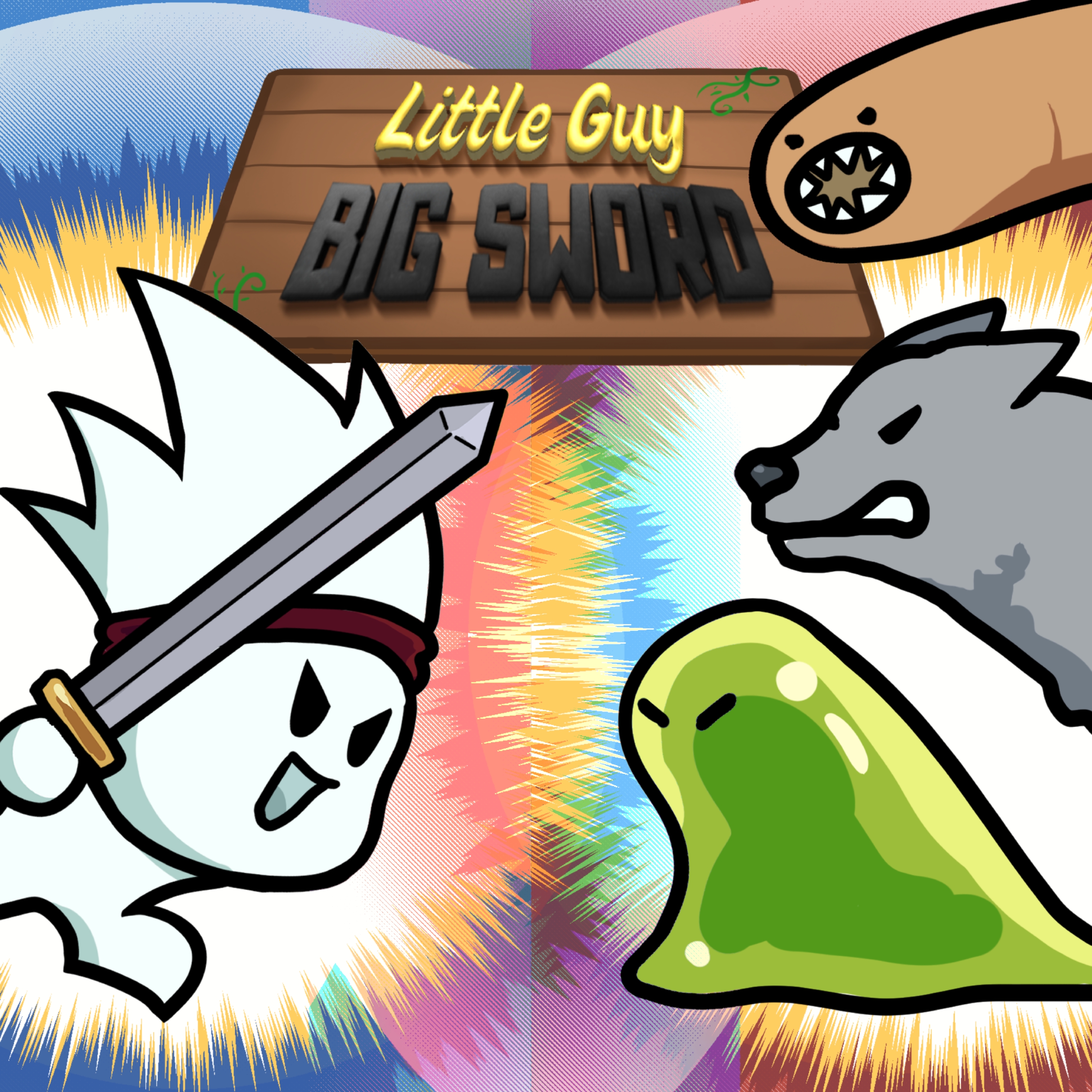 Listen with music player Little Guy Big Sword Game Icon